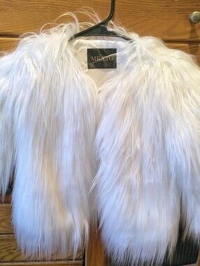 MR. YTG White Faux Fur Jacket